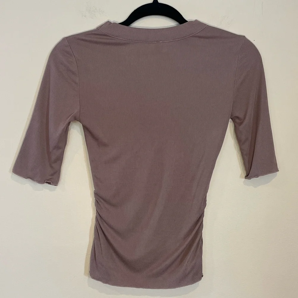 Free People Dusty Purple Short Sleeve Tee XS